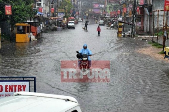 Waterlogging floods Agartala Waterlogging floods Agartala